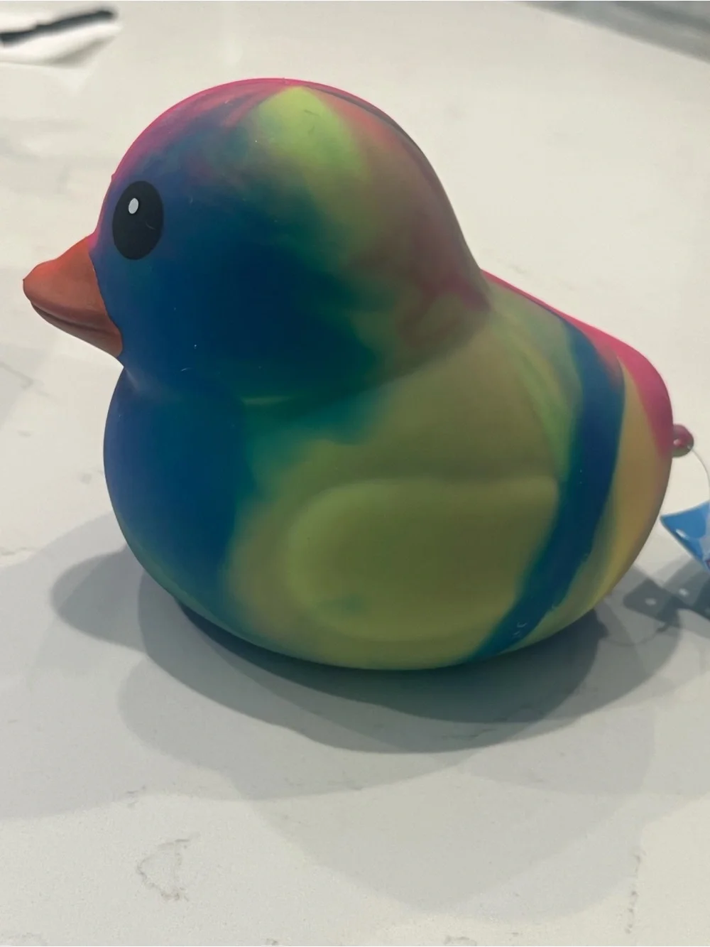 Colorful Rubber Duck Bath Toy - Rainbow Multi-Color